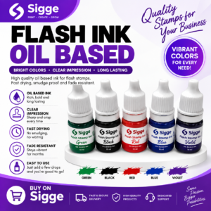 5ml Flash ink Oil based - Refill for Flash Stamps - Loyalty, School, Teacher, Company, Stamp